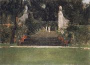 Fernand Khnopff The Garden in Famelettes Sweden oil painting artist